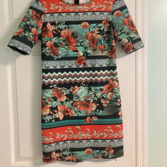 Romeo & Juliet multi-print mini shift dress - Picture 9 of 10